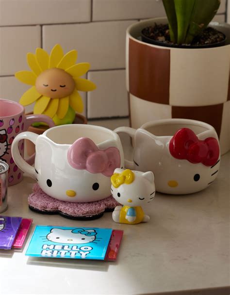 Sanrio Hello Kitty 3d Sculpted Ceramic Mug Pink Tillys