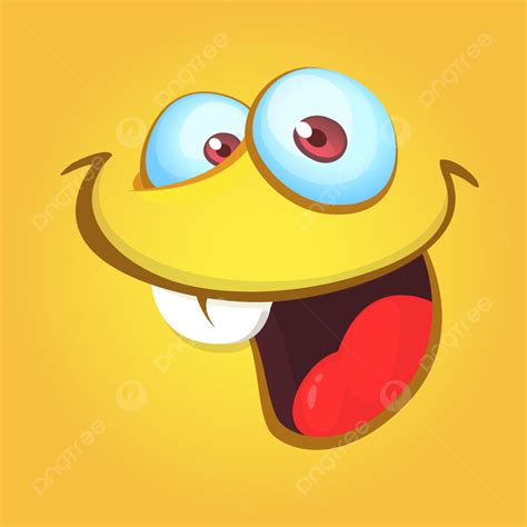 Funny Face Cartoon Vector Hd Images Funny Cartoon Monster Face
