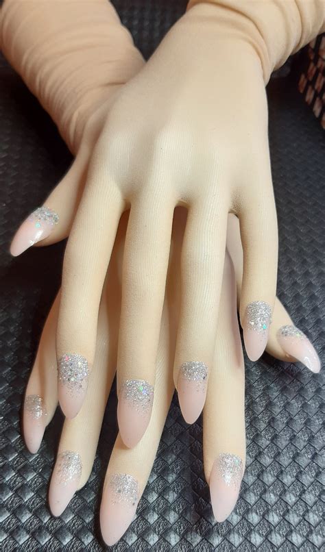 Translucent Opera Nude Gloves With Nails For Performance Bridal Gloves Cosplay Costume Sexy