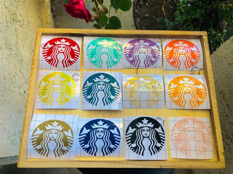 Starbucks Logo Decal Stickers 12 Colors Etsy