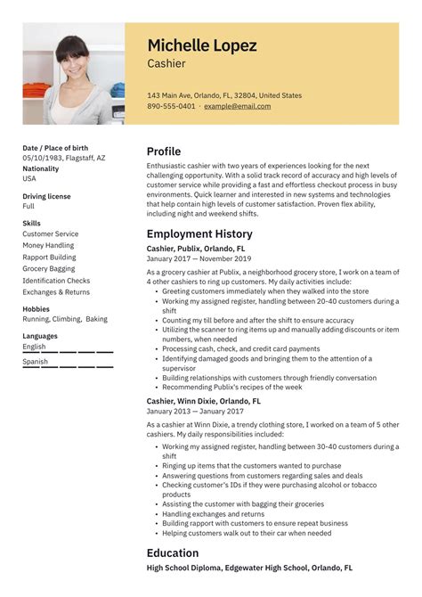 Cashier Resume Guide 12 Examples PDF Word 2023 Lupon Gov Ph