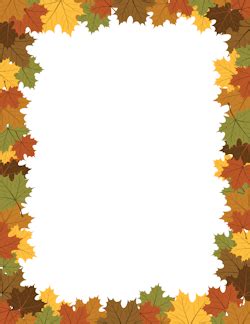 Free Fall Borders: Clip Art, Page Borders, and Vector Graphics