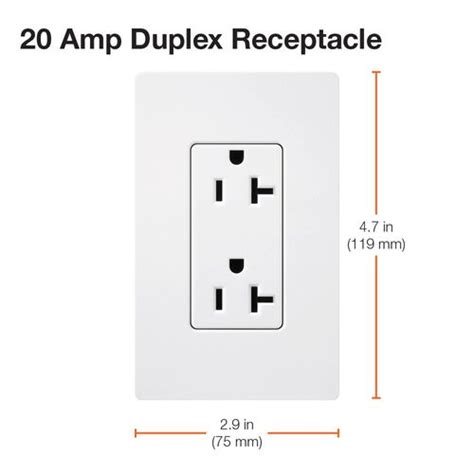 Scr 20 Sw Lutron Scr 20 Sw Claro 20a Duplex Receptacle Satin Snow