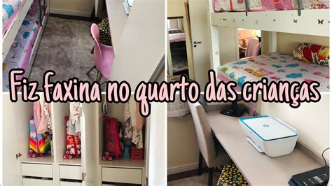 FAXINA NO QUARTO DAS CRIANÇAS QUARTO LIMPO E CHEIROSO FIZ MISTURINHA