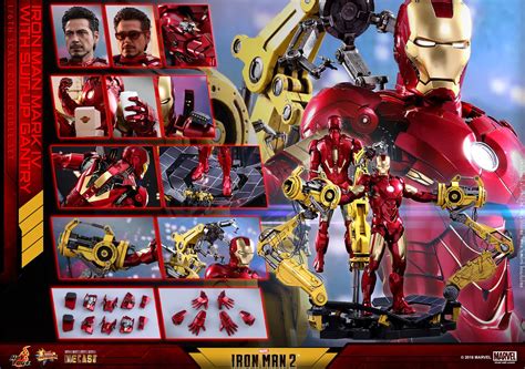 Hot Toys MMS 461 D21 462 D22 Iron Man 2 Mark IV With Suit Up Gantry Hot Toys Complete Checklist