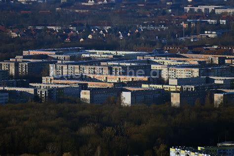 Taucha Aus Der Vogelperspektive Stadtteilansicht Mit Plattenbau