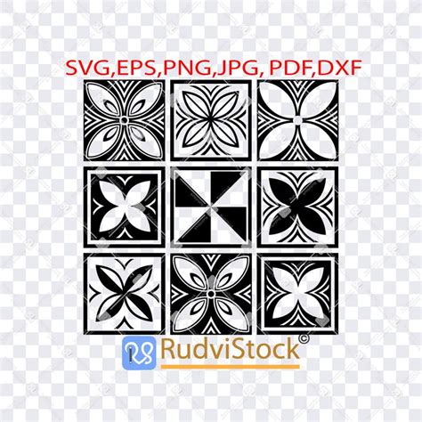 An Image Of Some Black And White Tiles With The Words Svg Epsp Png