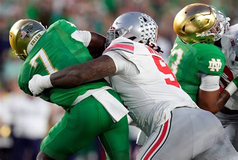 Ohio State Football Defensive Grades For Notre Dame According To Pff