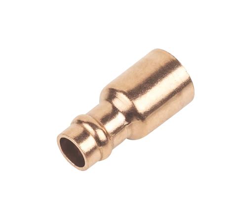 Flomasta Copper Solder Ring Fitting Reducer F 8mm x M 15mm - Screwfix