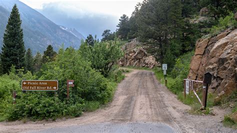 Old Fall River Road Scenic Drive In Rocky Mountain National Park