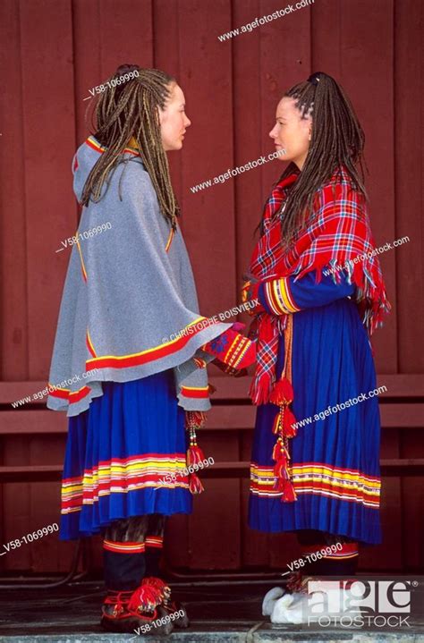 Lapp Women Kautokeino Finnmark Norway Stock Photo Picture And