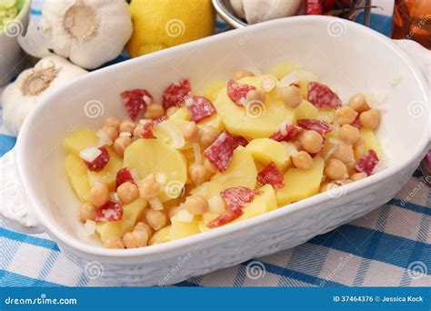 Salade Van Aardappels Stock Foto Image Of Voedsel Gezond 37464376