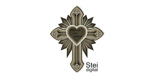 In Memory Cross Svg Dxf Cut Files Laser Cutting Template Etsy UK