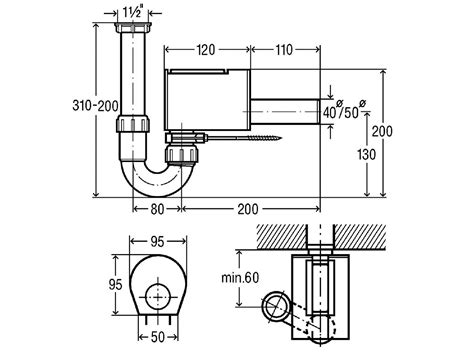 Viega Sperrfix 1 1 2 x 50 mm Röhrengeruchverschluss 607135