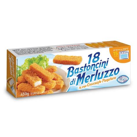 Bastoncini Di Merluzzo 18 Pezzi 450g Oggi Pesce DAmbros Ipermercato