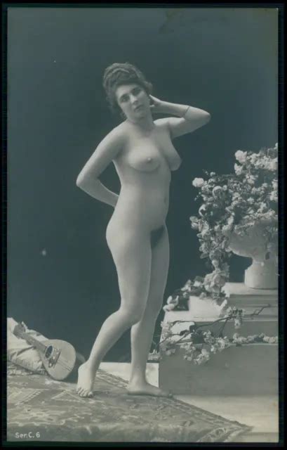 Ddd German Austrian French Full Nude Woman Original Old S Photo