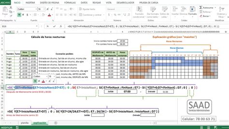 Calculo De Horas Nocturnas En Excel Printable Templates Free