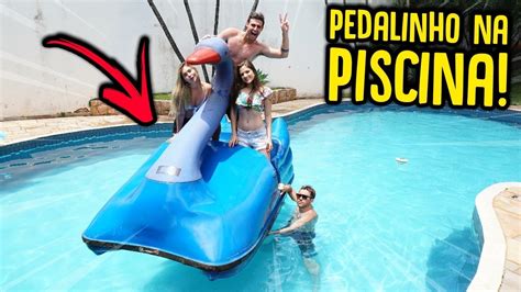 Coloquei Um Pedalinho Gigante Na Piscina [ Rezende Evil ] Youtube