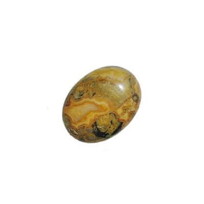 Agate Crazy Cabochon Pierre Naturelle Polie Forme Ovale Aromasud