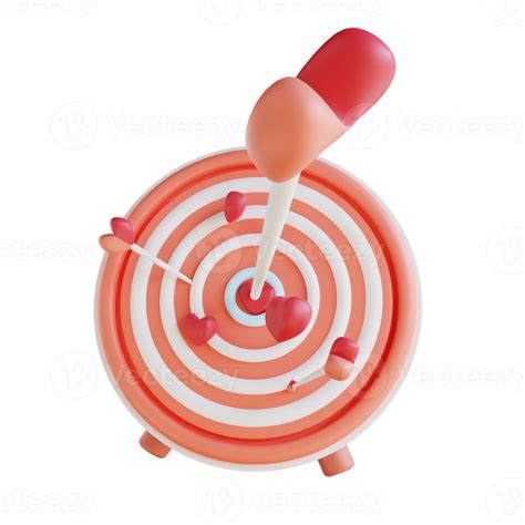 3d Illustration Love Targets 16329353 Png