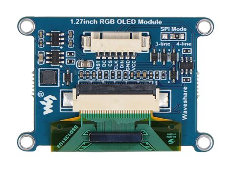 OLED Displej 1 27 128 X 96 Px SPI 262k RGB Barev Waveshare