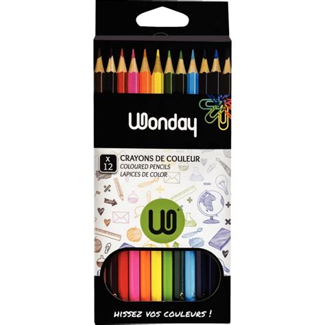 Etui De 12 Crayons De Couleurs Assorties MilBulles