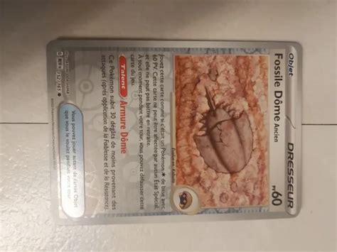 Carte Pokemon Fossile D Me Ancien Reverse Ev Fr Sortie De