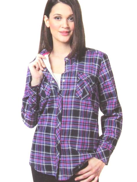 BC Clothing - BC Clothing Women's Sherpa Lined Plaid Flannel Shirt ...