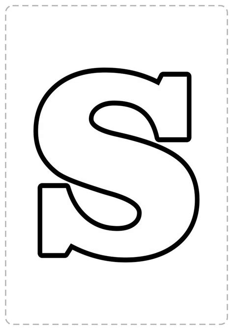 The Letter S Is Shown In Black And White