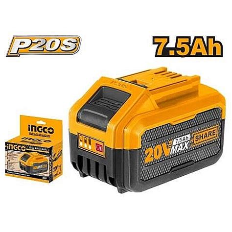 Ingco 20V 7 5Ah Li Ion Battery Pack FBLI2075 Tools4Garden