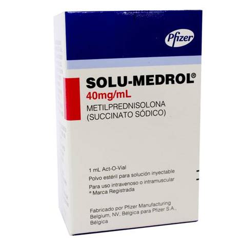 Solu Medrol 40mg Ml Ampolla 1 Ml