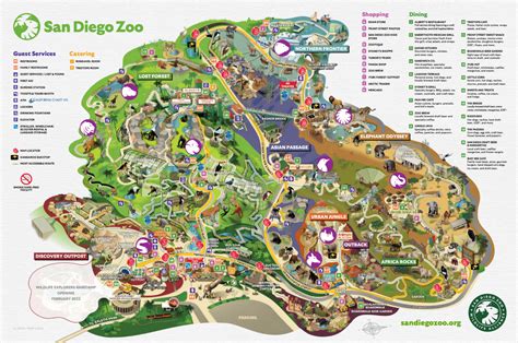 San Diego Zoo Map and Brochure (2024 - 2021) | ThemeParkBrochures.net