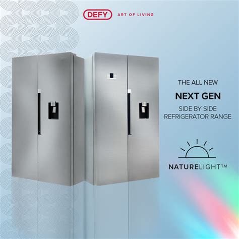 Defys New Side By Side Range Of Fridges With Naturelight And Full No