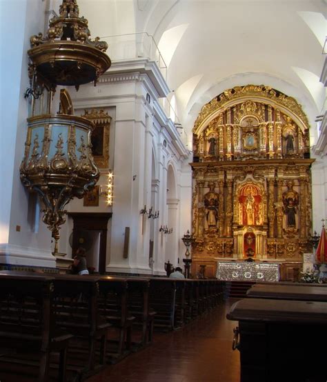 Pulpito Barroco De La Iglesia Nuestra Se Ora Del Pilar Recoleta