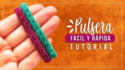 Cómo hacer pulsera de hilo fácil y rápida 15 Paso a Paso DIY Macrame