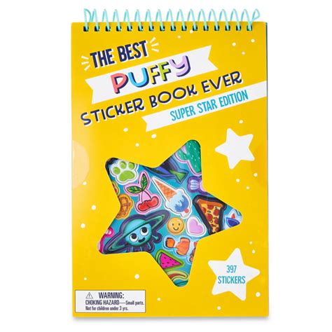 Pengear Puffy Sticker Book Super Star Edition 397 Puffy Multicolor