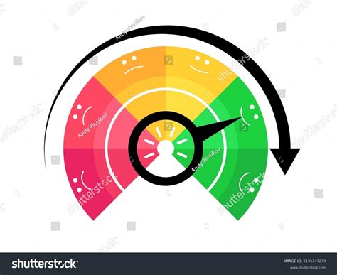 Good Credit Score Credit Rating Indicator Stock Vector Royalty Free