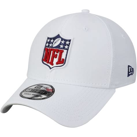 New Era NFL White Shield Logo 39THIRTY Flex Hat