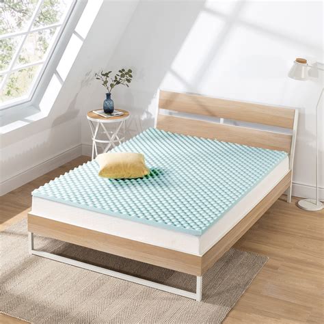 Mellow King Size 1 5 Infused Cooling Gel Egg Crate Memory Foam