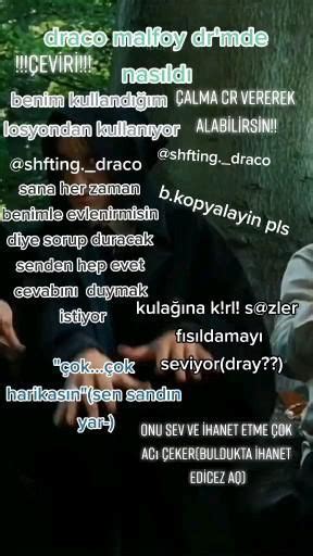 CR Shiftlenioz Tik tok Video Draco malfoy Draco Anılar