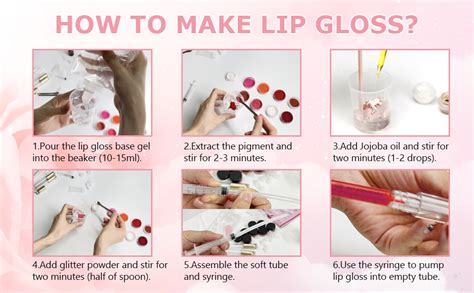 Gogoparty Diy Lip Gloss Making Kit Diy Lip Gloss Base Kit Creations Fun Makeup