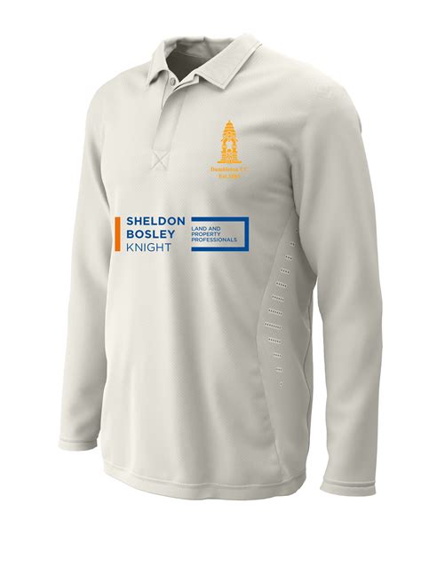 Cricket Shirt Ls H2 Cream Dumbleton Cc Hawk Cricket