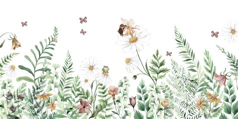 Flower Fairy Garden Wallpaper Mural Murals Your Way