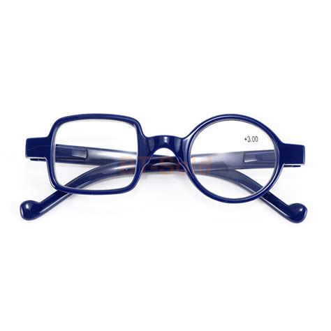 Mens Womens Reading Glasses With A Square And Circular Asymmetric Frame