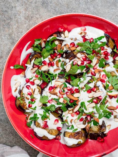 Aubergine Med Spisskummenyoghurt Oppskrift Vidar Bergum