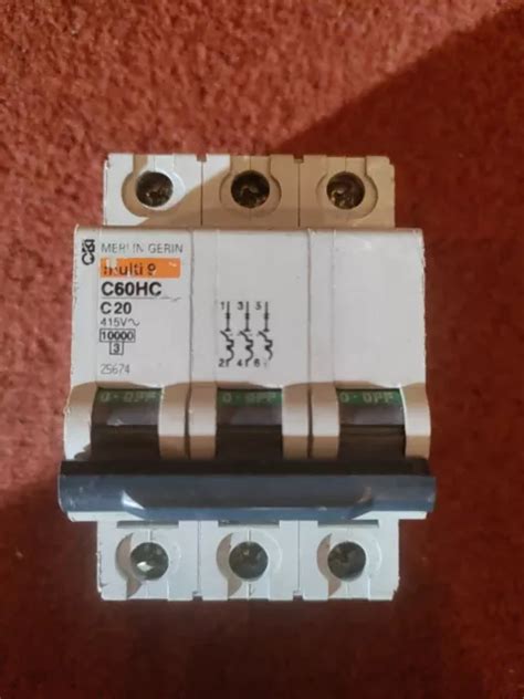 Merlin Gerin Mcb Triple Pole Phase Type C A C Hc