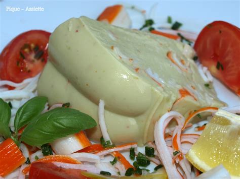 Couronne De Mousse D Avocats Au Surimi Tupp Pique Assiette