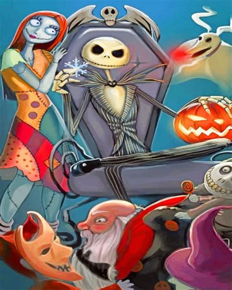 Nightmare Before Christmas Animation Paint By Numbers Numeral Paint Kit