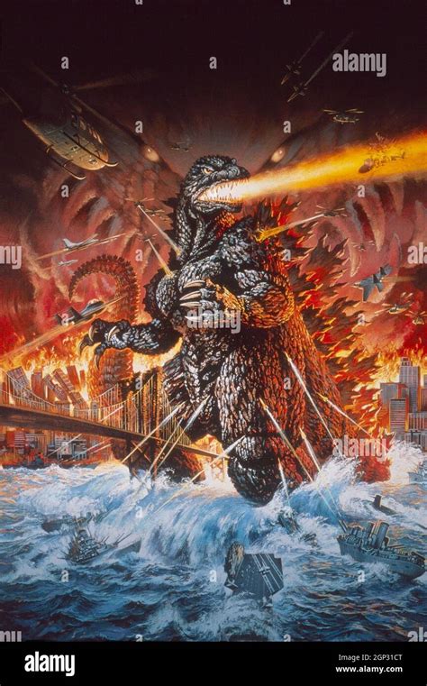 Godzilla 2000 Aka Gojira Ni Sen Mireniamu Key Art Godzilla 1999