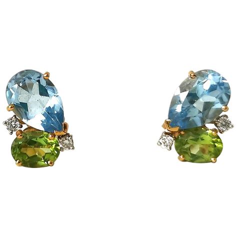 Asprey Daisy Heritage Aquamarine Diamond Earrings At 1stdibs Asprey